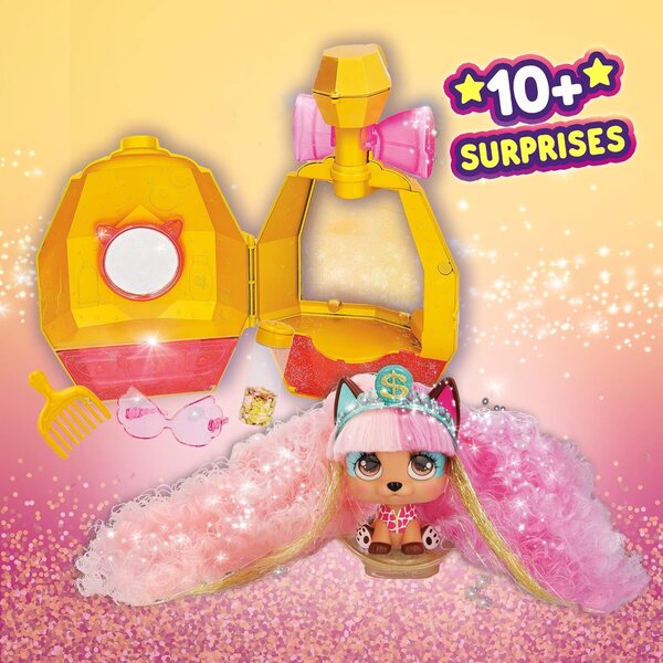 Vip Pets Celebripets și Color Boost | Muñecas Perritas Surprise cu Pelo Largo y Accesorios