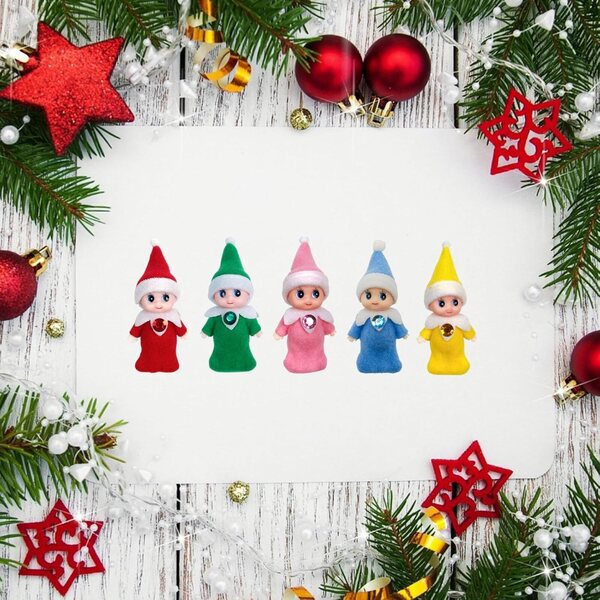 LovelfStory Baby Elf 10 cm su nuimamais drabužiais - Kalėdiniai aksesuarai