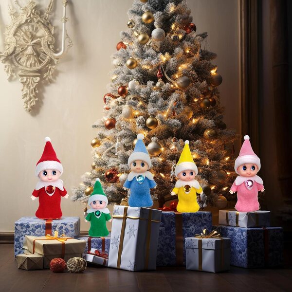LovelfStory Baby Elf 10 cm su nuimamais drabužiais - Kalėdiniai aksesuarai