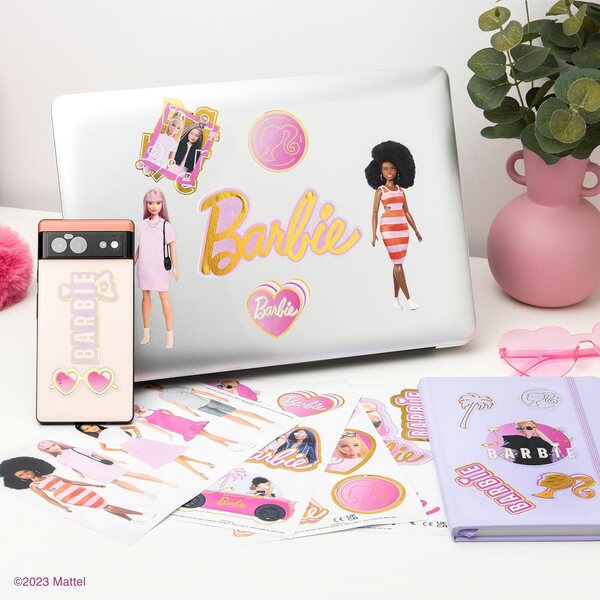 Barbie Gadget Decals 22 decoratieve stickers voor mobiele telefoons en laptops