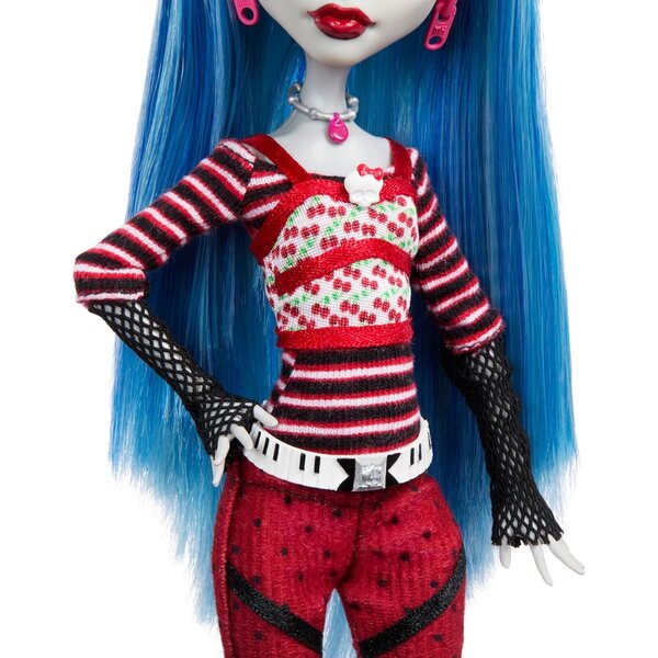 Original Monster High Yelps Ghoulia mit Zubehör, Tagebuch und Ständer 6+