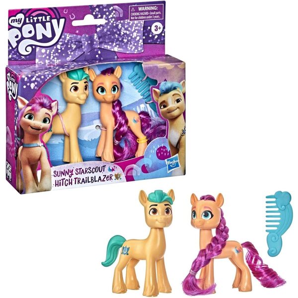 Hasbro My Little Pony - Figurák valódi hajjal, többszínű gyerekeknek