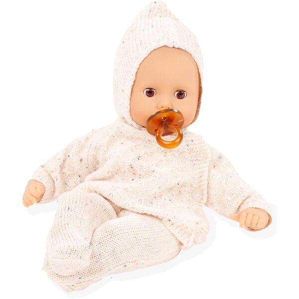 Götz Muffin Baby 33 cm - Poupée douce aux yeux marron pour dormir, lot de 5 pièces