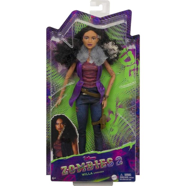 Mattel Disney Zombies 2 - Φιγούρα Willa Lykensen, κούκλα λύκου με 11 αρθρώσεις