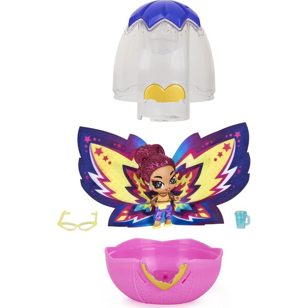Hatchimals Pixies Wilder Wings con Ali grandi in Tela e 2 Accessori Moda