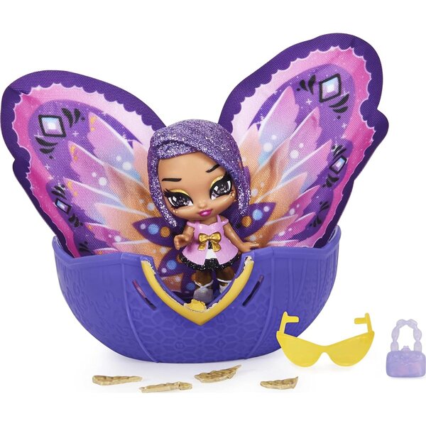 Hatchimals Pixies Wilder Wings con Ali grandi in Tela e 2 Accessori Moda