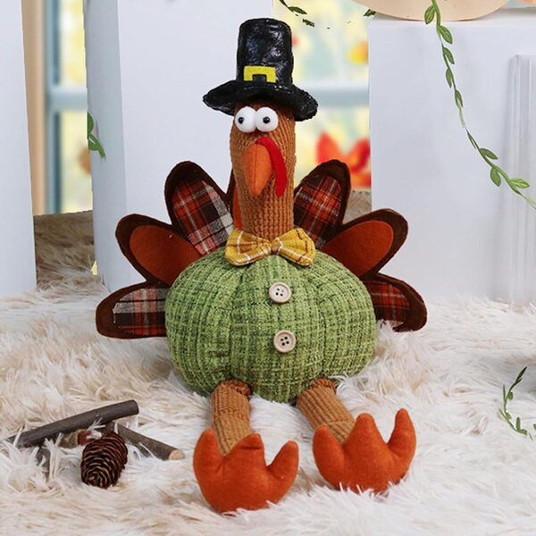 Plyšová hračka Pavo Jingmiger 25x20 cm Mäkká dekorácia na Deň vďakyvzdania