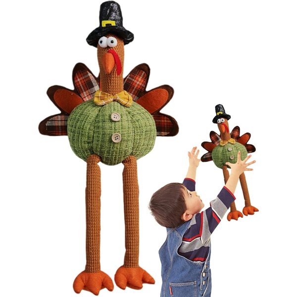 Plyšová hračka Pavo Jingmiger 25x20 cm Mäkká dekorácia na Deň vďakyvzdania