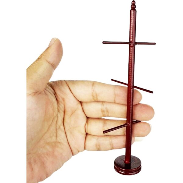 Appendino in miniatura in legno per casa delle bambole 1/12 - design antico e pratico