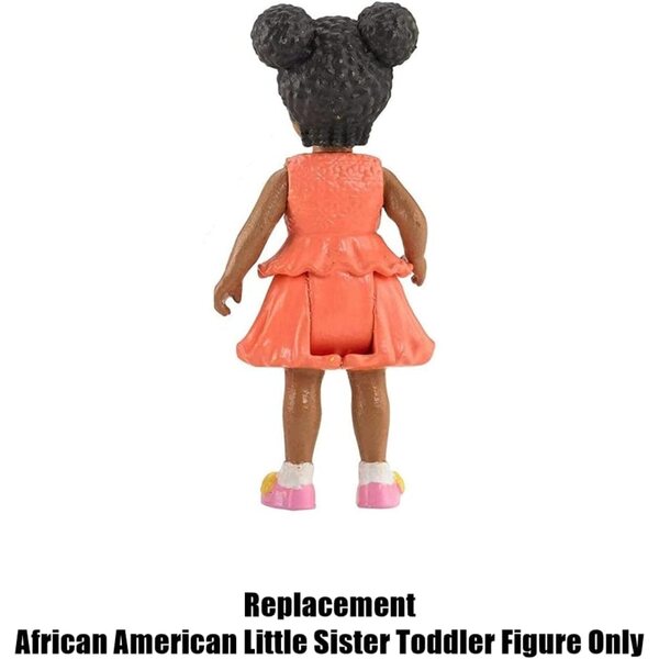 Afroamerikanische kleine Schwester als Ersatzfigur für das Puppenhaus Loving Family BML25
