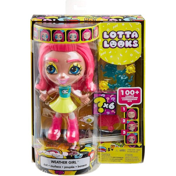 Lotta Looks Weather Girl Doll with 10+ Plug/Play Pieces