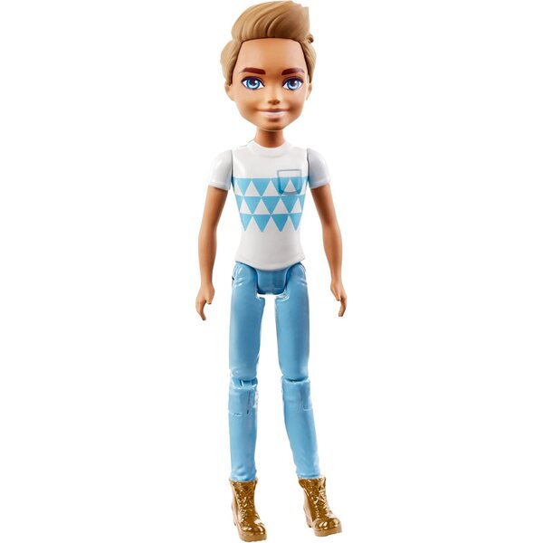 Barbie Mini Deluxe Boy Doll Biondo 10 cm per Gioco e Collezione On the Go