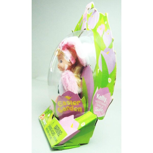 Barbie Easter Garden Kelly 2002 avec costume de lapin rose édition spéciale