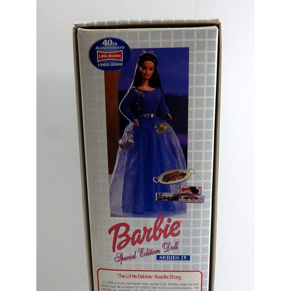Barbie Special Edition 40th Anniversary met bruin haar en blauwe jurk