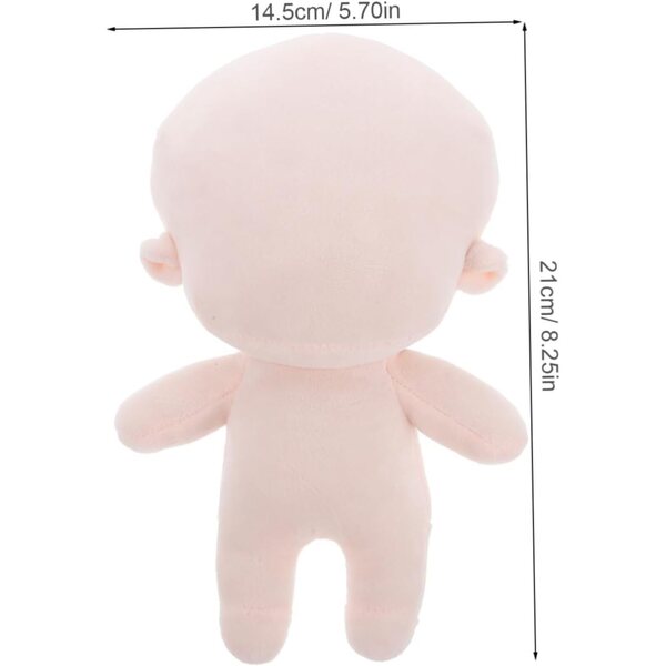 YARNOW Cuerpo pour habiller poupée en coton beige doux et flexible 21x14,5x9 cm