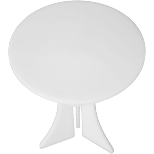 Tavolo Rotondo Acrilico per Casa delle Bambole 1/12 - Design Minimalista 10x9,8 cm