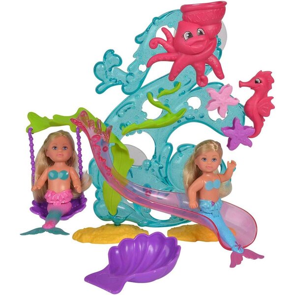 Simba Evi Love Mermaid Water Fun – täispuhutav merineitsi mäng vanni iminappadega