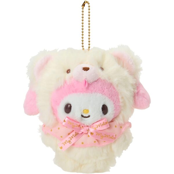 My Melody Morbido Portachiavi Peluche Sanrio 14 cm - Accessorio per Borsa e Zaino
