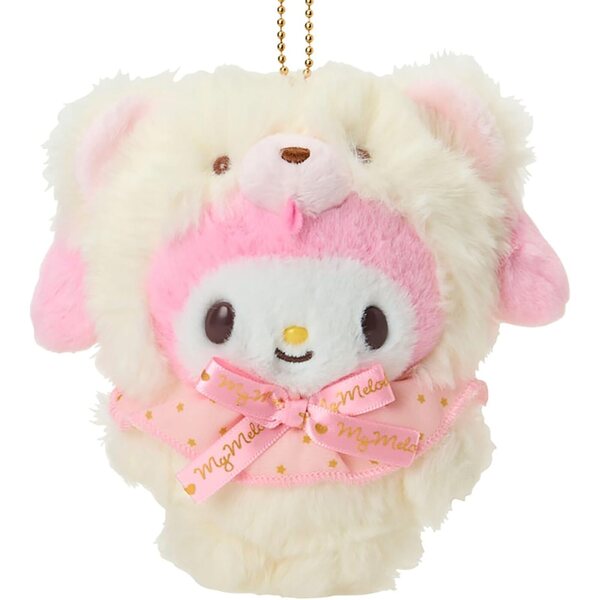 Pluszowy brelok do kluczy My Melody Soft Sanrio 14 cm - dodatek do torby i plecaka