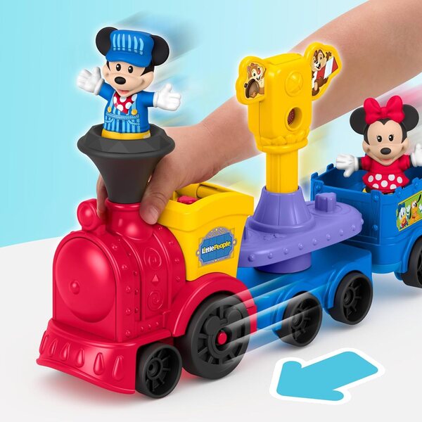 Fisher-Price Tren Musical Disney Junior Mickey en Minnie voor kinderen vanaf 18 maanden