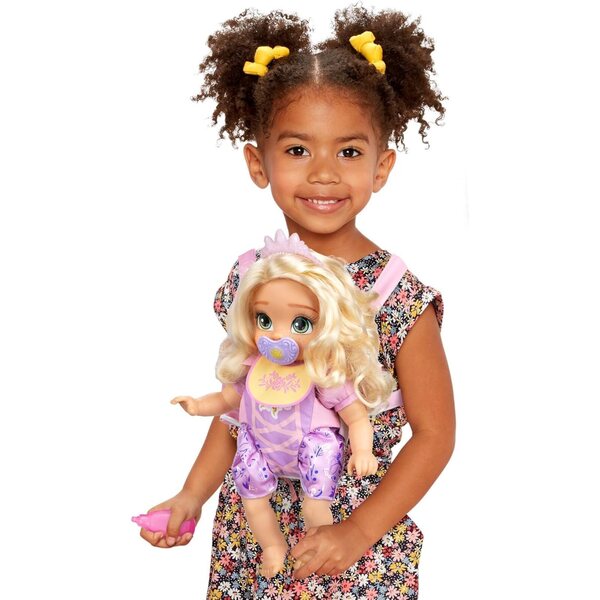 Disney Princess Baby Raiponce avec porte-bébé et accessoires officiels Disney