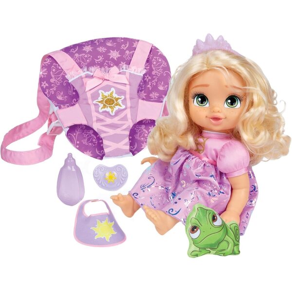 Disney Princess Baby Rapunzel met draagzak en officiële Disney accessoires