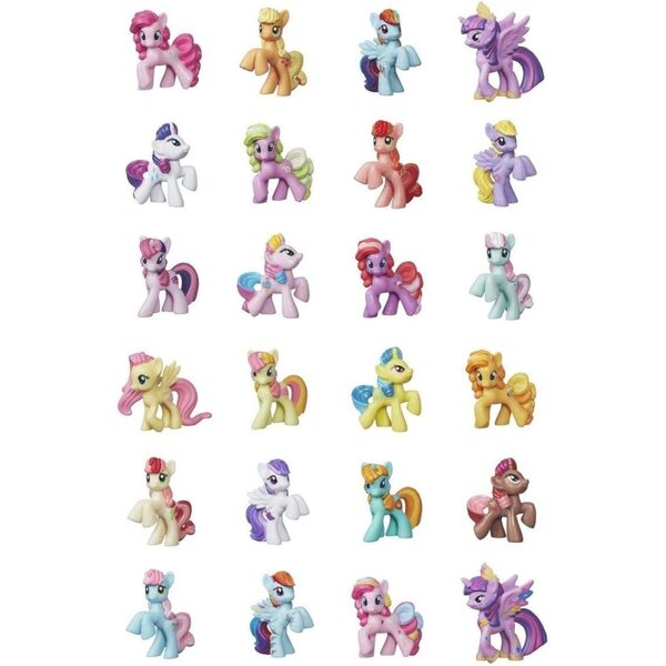 Minifiguras surpresa My Little Pony com cartas colecionáveis - 24 caracteres