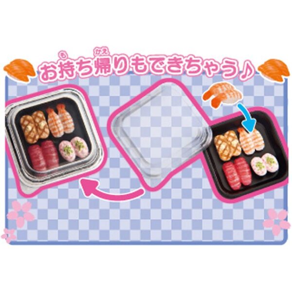 Jogo Kuru Sushi Licca Chan TOMY para meninas a partir de 3 anos, jogo interativo de sushi