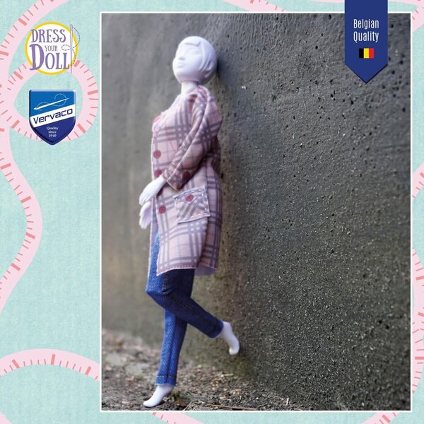 Dress Your Doll Judy Clásico Kit complet pour créer des vêtements et des vêtements pour poupées