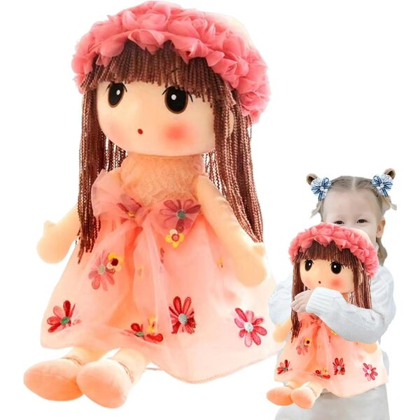 Muñeca de Tela Genérico 43 cm, Peluche Suave Hecho a Mano para Niños y Decoración