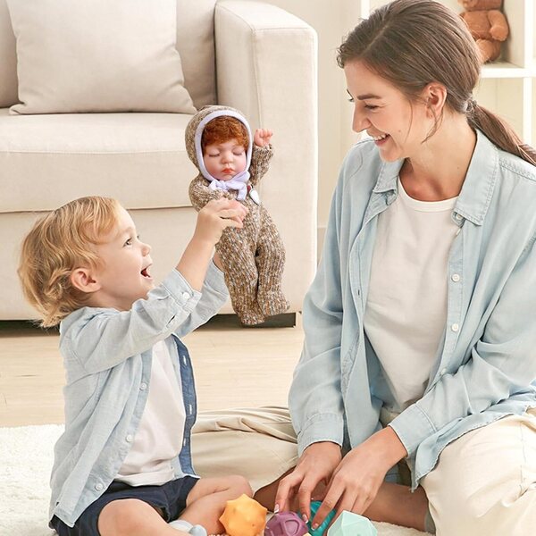 Poupée réaliste en silicone Reborn 30 cm avec vêtements - Play Compañero para Niños
