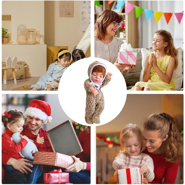 Poupée réaliste en silicone Reborn 30 cm avec vêtements - Play Compañero para Niños