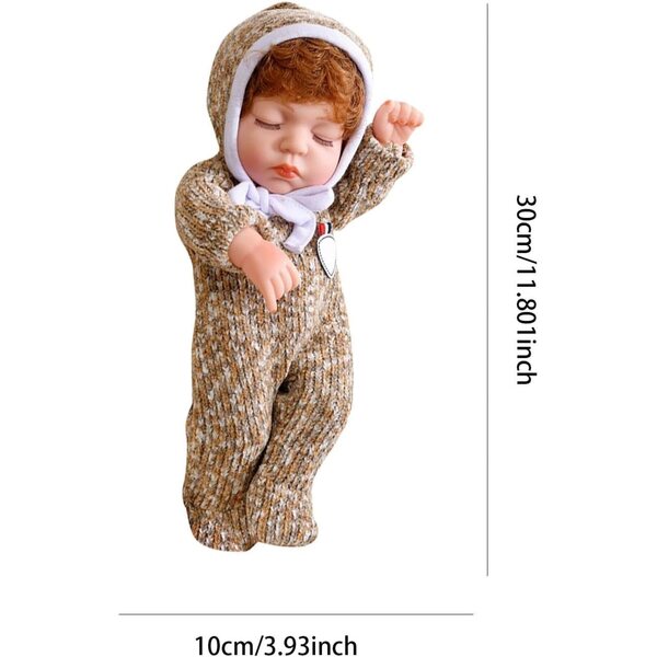 Poupée réaliste en silicone Reborn 30 cm avec vêtements - Play Compañero para Niños