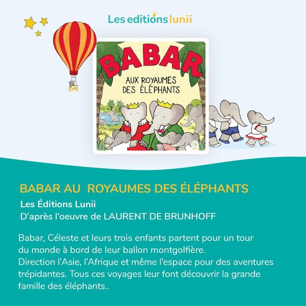 Interaktives Hörbuch Babar aux royaumes des éléphants mit Code für Mi Fábrica