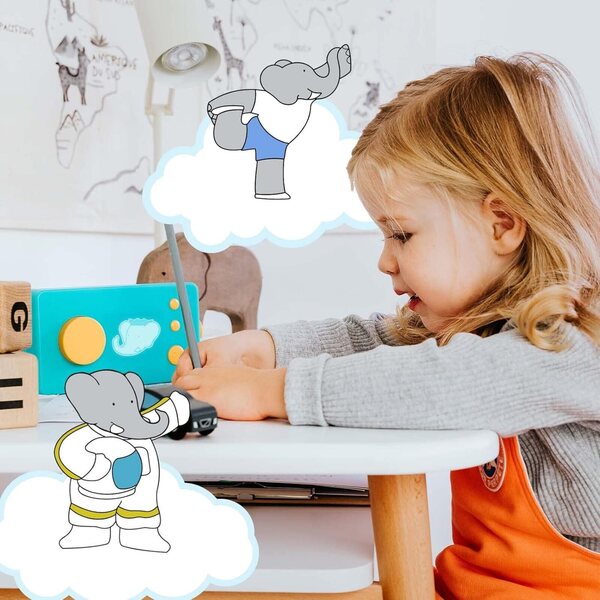 Interaktives Hörbuch Babar aux royaumes des éléphants mit Code für Mi Fábrica