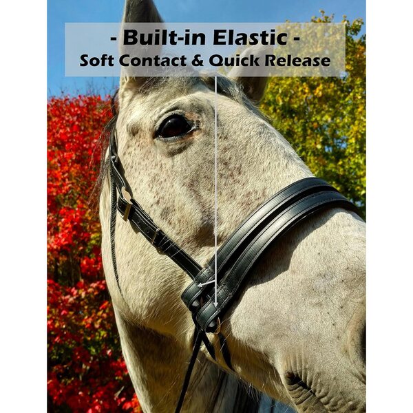 Ultimate Bitless Bridle Black Draft Bitless Bridle para cavalos de trabalho