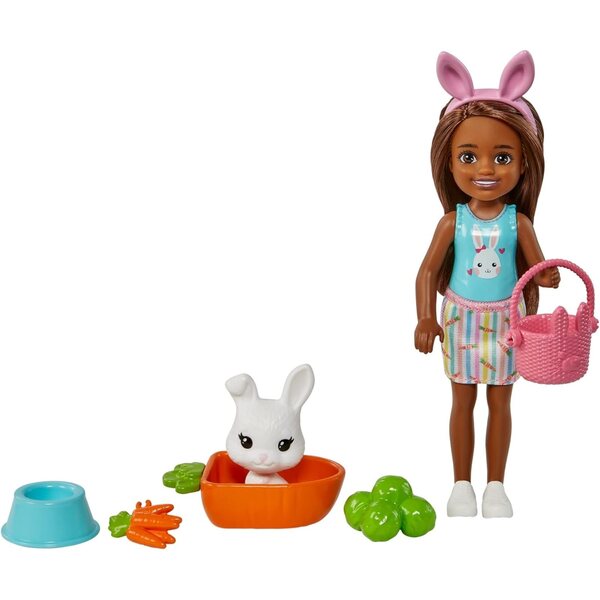 Barbie Chelsea Pet Surtido - zestaw zabawek z różnymi szczeniętami dla dzieci