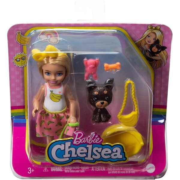 Barbie Chelsea Pet Surtido - zestaw zabawek z różnymi szczeniętami dla dzieci