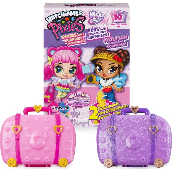 Hatchimals Pixies 2-Pack Vacay Style: kolekcionarske lutke iznenađenja za djecu 5+
