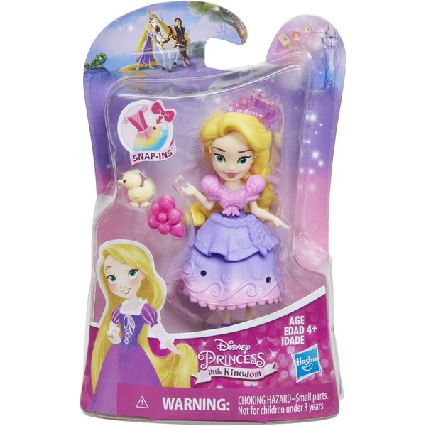 Muñeca Disney Princess Little Kingdom Rapunzel con traje extraíble, 3 piezas