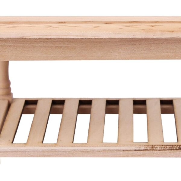 Tavolo da Pranzo Miniatura in Legno Scala 1/12 per Casa delle Bambole Phefop
