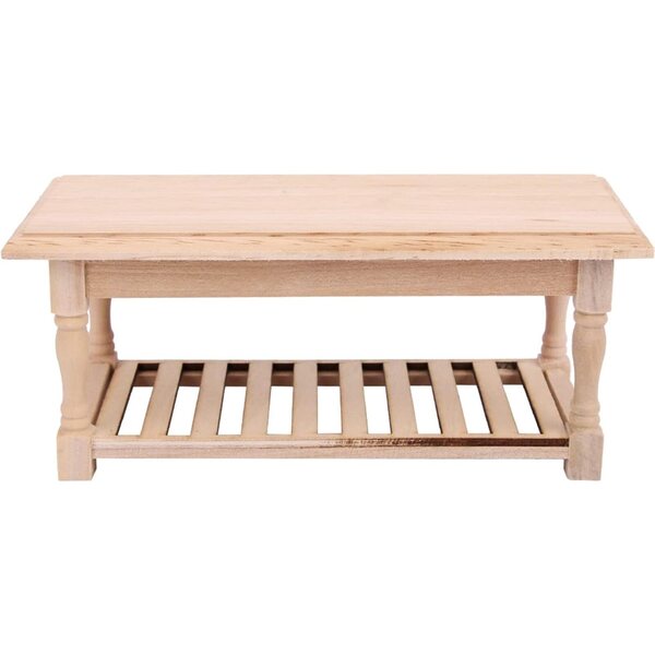 Tavolo da Pranzo Miniatura in Legno Scala 1/12 per Casa delle Bambole Phefop