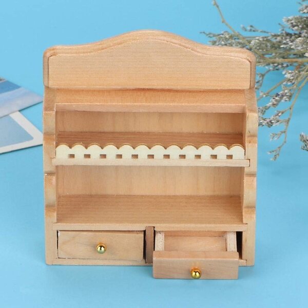 Mensola Miniatura in Legno per Casa delle Bambole 1:12 - Decorazione e Scaffale Cucina