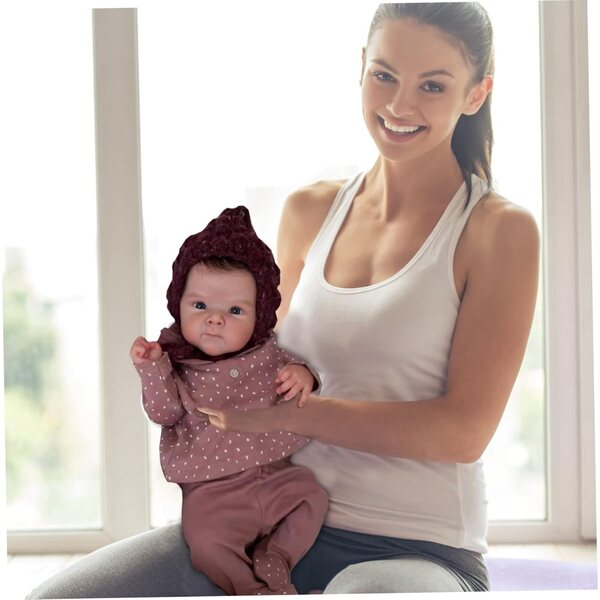 Realistická silikonová dětská muñeca 48 cm s otevřenýma očima a pohyblivými končetinami