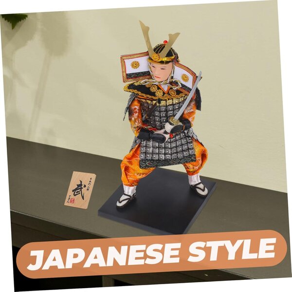 Muñeca Samurái Japonesa Tradicional Hemobllo Home Dekoration 26cm