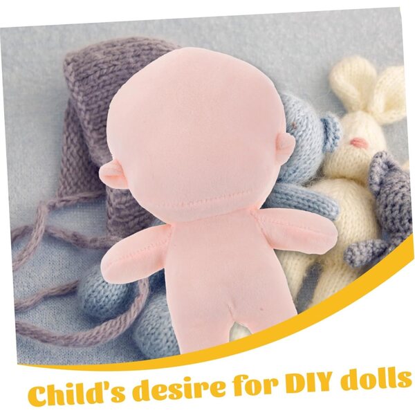 Hemobllo Muñeca de Peluche DIY klein, weich und flexibel für Spiele und Dekorationen