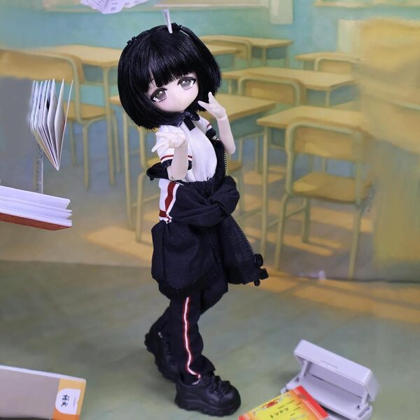 Muñeca MJD 1/8 anime 20cm avec chino disfraz et accessoires, figurine de collection