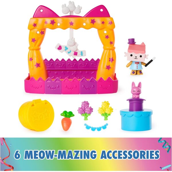 Setul de joc Gabby's Dollhouse Playset Magic Show Set multicolor pentru copii Spin Master