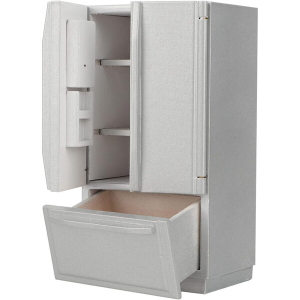 Mini Frigorifero in Legno per Casa delle Bambole - Design Elegante e Materiale Ecologico