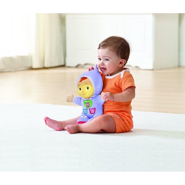 VTech Louison, păpușă interactivă pentru nou-născuți cu melodii și fraze distractive